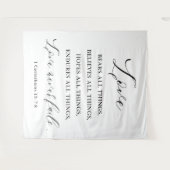 Rustikaler Hochzeitsteppich Hintergrund Wandteppich (Vorderseite (Horizontal))