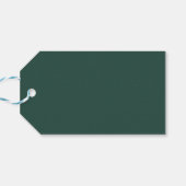 Rustikaler Holiday Charm | Weihnachtsgeschenk Tag Geschenkanhänger (Rückseite Horizontal)