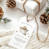 Rustikaler Holiday Charm | Weihnachtsgeschenk Tag Geschenkanhänger
