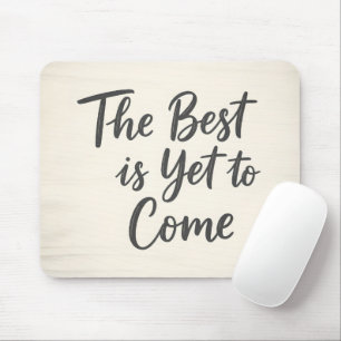 Rustikaler Holz Hintergrund Inspirierende Typograf Mousepad