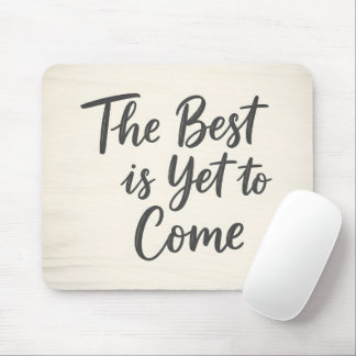 Rustikaler Holz Hintergrund Inspirierende Typograf Mousepad