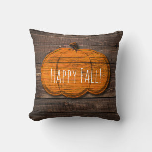 Rustikaler Holz-Kürbis Halloween Herbst-Homedekora Kissen