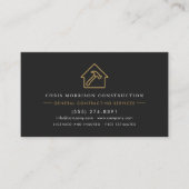 Rustikaler Holz QR-Code für Generalunternehmer Visitenkarte (Vorderseite)