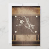 Rustikaler Holzcowboy zum 30. Geburtstag Einladung (Rückseite)