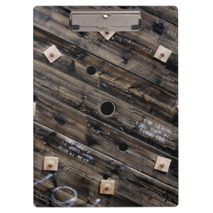 Rustikaler Holzdraht Klemmbrett