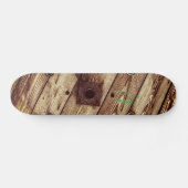 Rustikaler Holzdraht Skateboard (Horizontal)