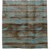 Rustikaler Holzduschvorhang Duschvorhang (Vorderseite)