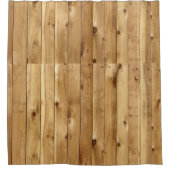 Rustikaler Holzduschvorhang Duschvorhang (Vorderseite)