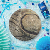 Rustikaler hölzerner Baum-Ring-WegwerfpapierTeller Pappteller (Party)