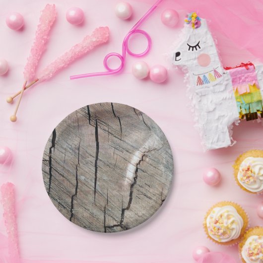 Rustikaler hölzerner Korn-Entwurfs-Pappteller Pappteller (Party)