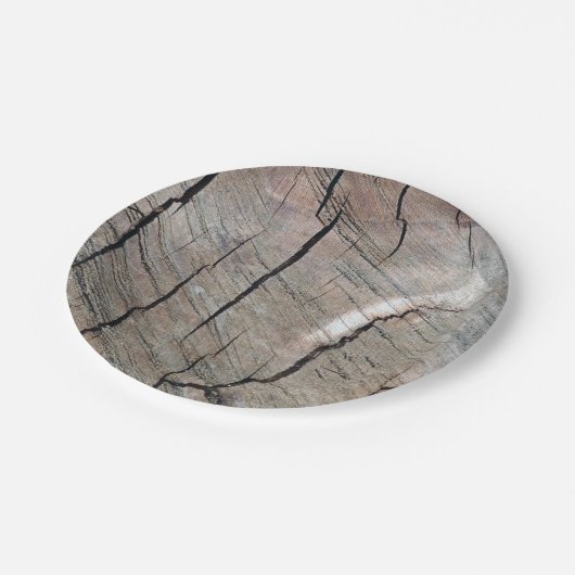 Rustikaler hölzerner Korn-Entwurfs-Pappteller Pappteller (Schrägansicht)