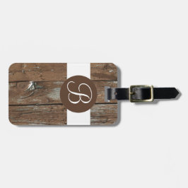 Rustikaler hölzerner kundenspezifischer gepäckanhänger