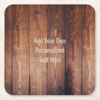 Rustikaler hölzerner personalisierter Text