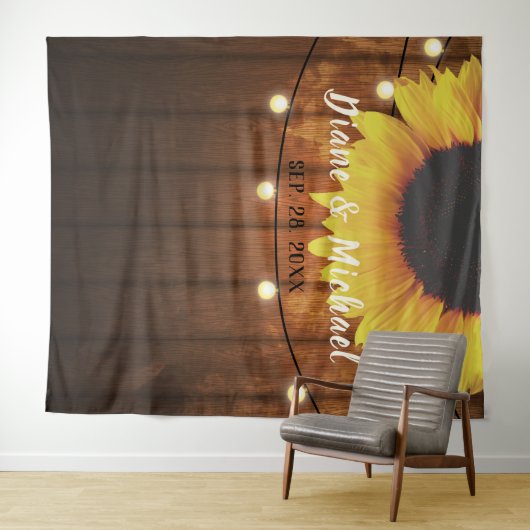 Rustikaler hölzerner wandteppich (Beispiel (Horizontal))