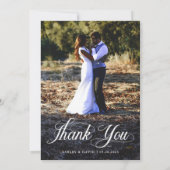 Rustikaler Holzfall in Liebe-Streichellichtquälen Dankeskarte (Rückseite)