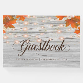 Rustikaler Holzfall in Liebe-Streichellichtquälen Gästebuch