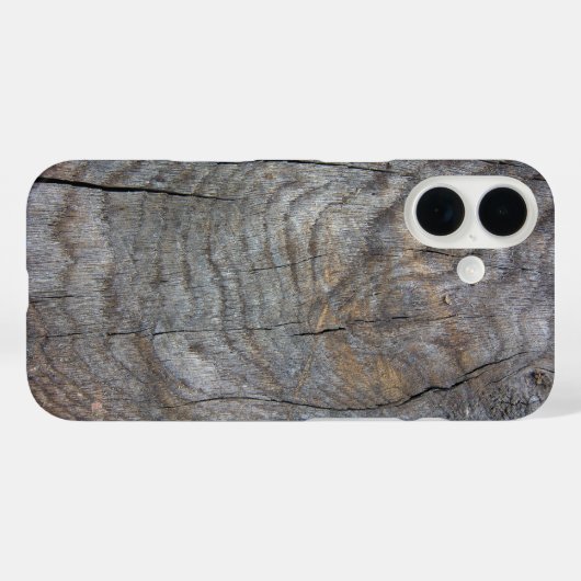 Rustikaler Holzfall-Mate iPhone Case (Rückseite (Horizontal))