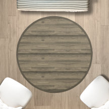 Rustikaler Holzfußboden, grau/braun, rund