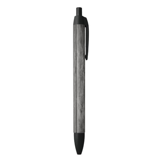Rustikaler Holzhintergrund Schwarzer Tinte Pen Kugelschreiber (Unterseite (Vertikal))