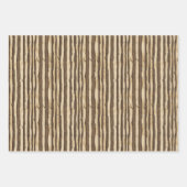 Rustikaler Holzkörner Geschenkpapier Set (Vorderseite 3)