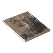 Rustikaler Holzmoor Notizblock (angewinkelt)