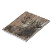 Rustikaler Holzmoor Notizblock (Rotiert)