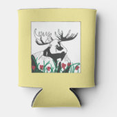 Rustikaler Holzmoose Dosenkühler (Vorderseite)