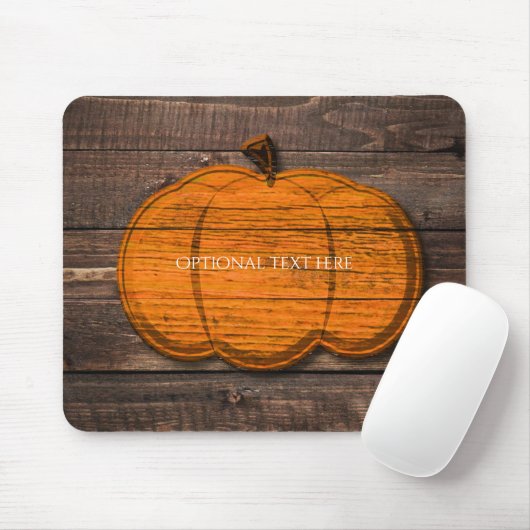 Rustikaler Holzpumpenland Halloween Herbst Herbst Mousepad (Mit Mouse)