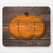 Rustikaler Holzpumpenland Halloween Herbst Herbst Mousepad (Vorne)