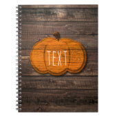 Rustikaler Holzpumpenland Halloween Herbst Herbst Notizblock (Vorderseite)
