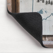 Rustikaler Holzrahmen Mousepad (Ecke)