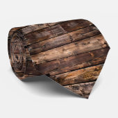Rustikaler Holzschlips im Shabby-Chic-Stil Krawatte (Gerollt)