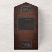 Rustikaler Holzschuh in einer Einladung (Außenbereich)