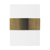 Rustikaler Holzstall Hochzeitsbänder Einladungsbanderole (Rückseitenbeispiel)