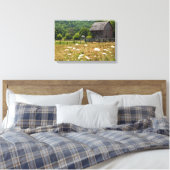 Rustikaler Holzstall Leinwanddruck (Insitu (Schlafzimmer))