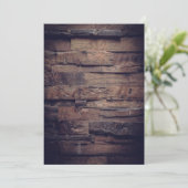 Rustikaler Holzstall Outdoor Wedding-Bridal TEMPLA (Stehend Vorderseite)