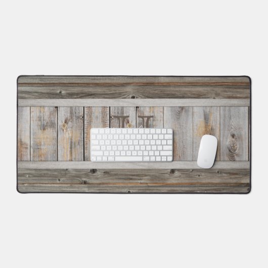 Rustikaler Holzteppich Schreibtischunterlage (Tastatur & Maus)