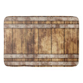 Rustikaler Holzwein Badematte (Vorderseite)