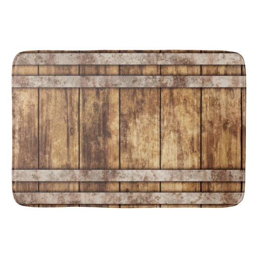 Rustikaler Holzwein Badematte (Vorderseite)