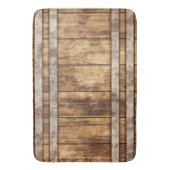 Rustikaler Holzwein Badematte (Vorderseite Vertikal)