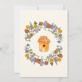 Rustikaler Honig, was es sein wird, geschlechtsspe Einladung (Rückseite)