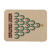 Rustikaler Horseshoe Weihnachtsbaum Magnet (Horizontal)