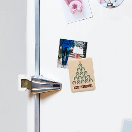 Rustikaler Horseshoe Weihnachtsbaum Magnet