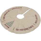 Rustikaler Horseshoe Weihnachtsbaum Polyester Weihnachtsbaumdecke (Schrägansicht)