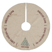 Rustikaler Horseshoe Weihnachtsbaum Polyester Weihnachtsbaumdecke (Vorderseite)