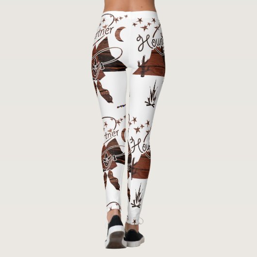 Rustikaler Howdy Partner Cowboy Leggings (Rückseite)