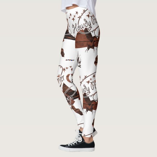 Rustikaler Howdy Partner Cowboy Leggings (Links)