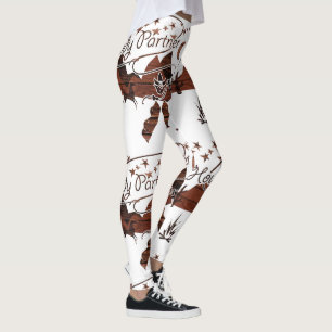 Rustikaler Howdy Partner Cowboy Leggings