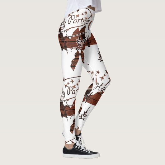 Rustikaler Howdy Partner Cowboy Leggings (Rechts)