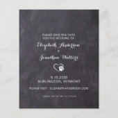 Rustikaler Hund Hochzeit 3 Foto Budget Save the Da (Rückseite)